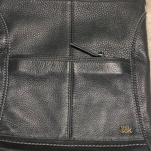 The Sak Black Textured Leather Bag